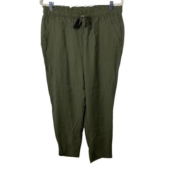 NWT Rickis Tie Waist Tapered Pant Green Size Large New With Tags Utility Trouser - Picture 2 of 16